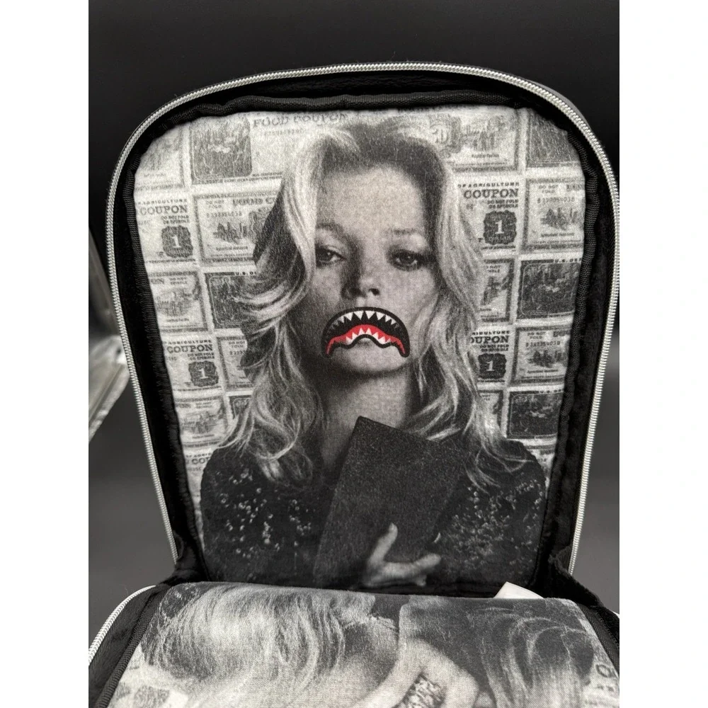 Sprayground x Dream Hotels Smartpack Backpack AV ONE Kate Moss Shark Mouth Rare